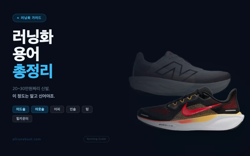 러닝화 용어 총정리 | 미드솔·아웃솔·어퍼, 20만원짜리 신발 제대로 알고 신자